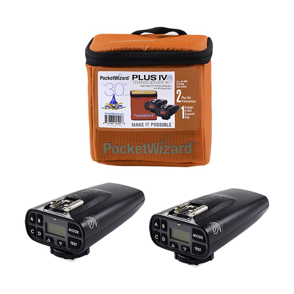 PocketWizard Plus IVe Transceiver Kit, Includes 2x Plus IVe Transceivers  with G-Wiz Squared Bag