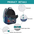 thumbnail image 4 of Botanical Print Student Backpack - Waterproof Lightweight Daypack with Spinal Support, 4 of 6