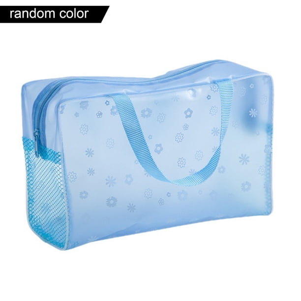 Beach Bag Cosmetic Bag Portable Storage Mesh Toiletries Translucent Waterproof Swimming Accessories Water-resistant