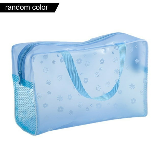 Beach Bag Cosmetic Bag Portable Storage Mesh Toiletries Translucent Waterproof Swimming Accessories Water-resistant
