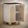 thumbnail image 5 of Plaisir II 24" Freestanding Bathroom Vanity in White Oak with Black 3-Hole Centerset Sink Top, 5 of 5