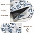 thumbnail image 6 of Round Rugs 4Ft, Blue Fruit Round Area Rug Washable Indoor Throw Carpet, Vintage Plant Nature Botanical Flower Floral Soft Non Slip Circle Rug for Kitchen Nursery Room Home Decor Aesthetic, 6 of 8