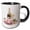 Black/White, variant on 3drose, Elegant Pink Hydrangea Champagne and Flutes Illustration, 11oz Magic Transforming Mug