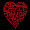 thumbnail image 2 of LA Pop Art Men's Word Art Sleeveless T-shirt - Crazy Little Thing Called Love, 2 of 2