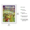 thumbnail image 2 of Visit Walt Disney’s Progressland - 1964 New York World’s Fair - Vintage Travel Poster c.1960s - Japanese Unryu Rice Paper Art Print (Unframed) 17 x 22 in, 2 of 4