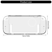 AOOOWER Protector Cover Scratchproof Clear Shell for NS2 Console Skin Sleeve Gamepad Housing with Replaceable Handle Grips