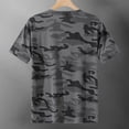 thumbnail image 3 of Havenx Camouflage T-Shirt for Men Short Sleeve Crew Neck Shirt Rapid Dry Moisture-Wicking Tee Shirt Lightweight Comfortable Sports Fitness Workout Tops,Dark Gray M, 3 of 4