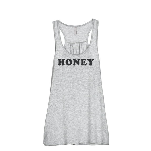 Thread Tank Honey Women's Fashion Sleeveless Flowy Racerback Tank Top Sport Grey 2X-Large