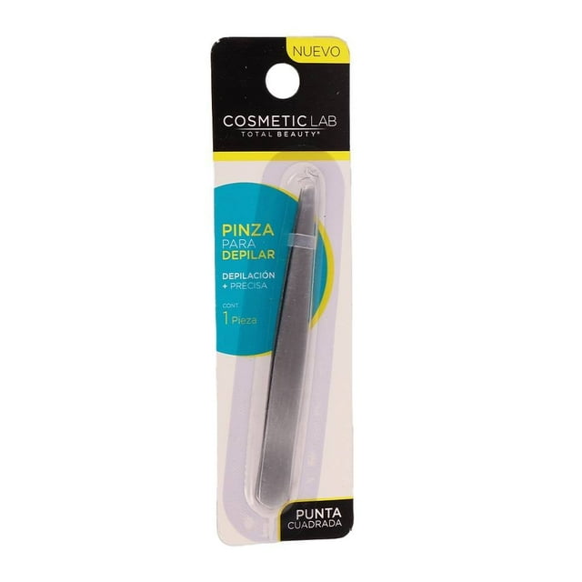 Pinza para depilar Cosmetic Lab Total Beauty punta cuadrada