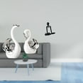 thumbnail image 2 of CoudarTitie Swan Statue Ceramic Figurine Abstract Animal Sculpture Table Centerpiece Desktop Ornament with Sturdy Material Suitable for Living Room Bedroom Office, 2 of 8