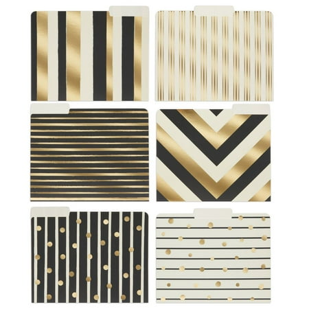 Geometric File Folders with 1/3 Cut Tabs Gold Office Supplies (11.5 x 9.5 In 12 Pack) Geometric File Folders with 1/3 Cut Tabs Gold Office Supplies (11.5 x 9.5 In 12 Pack)