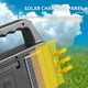 thumbnail image 5 of Linterna portátil de lámpara solar | LED COB recargable USB | Luz de trabajo de acampada al aire libre para sobremesa montable en la pared | 160 LEDs Alta Luminosidad | Negro 17,2x14,9x4,5cm | Largo, 5 of 9