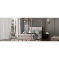 thumbnail image 4 of Gold Canopy Bed by Restonic - Luxurious Velvet Headboard & Sleek Iron Frame, 4 of 10