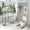 style-611, variant on 4 Pcs Shower Curtain Sets with Non-Slip Rugs Toilet Lid Cover and Bath Mat Our First Christmas Engaged Personalized Waterproof Fabric Bath Curtain Xmas Holiday Decor for Bathroom Decor