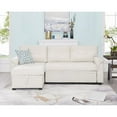 thumbnail image 4 of Naomi Home Living Room Collection L Shaped Velvet Reclining and Storage Chaise Sectional Sofas with Sofa and Chaise, Cream, 4 of 14
