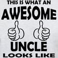 thumbnail image 3 of CafePress - Awesome Uncle Looks Like T Shirt - Men's Classic Graphic T-Shirt, 3 of 4