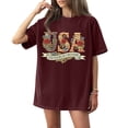 thumbnail image 2 of ASDFVBKG On Back Flag 250 Years of Freedom 1776-2026 250th Birthday T-Shirt Red S, 2 of 5