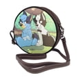thumbnail image 2 of Lsque Bluey Pattern Shoulder Bag – Microfiber Leather Crossbody with Detachable Strap & Handle Ring, Waterproof & Durable, Elegant Everyday Carry, 2 of 5