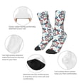 thumbnail image 3 of Uemuo Disco Ball Cherry With Bow Printed Kids Boys Socks Seamless Crew Socks Crazy Funny Athletic Sport Socks for Children, 3 of 6