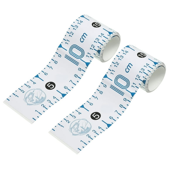 Uxcell Adhesive Fish Ruler, 2 Pack 51 Inch Fish Measure Sticker Waterproof for Fishing Boat Kayak Workbench, White