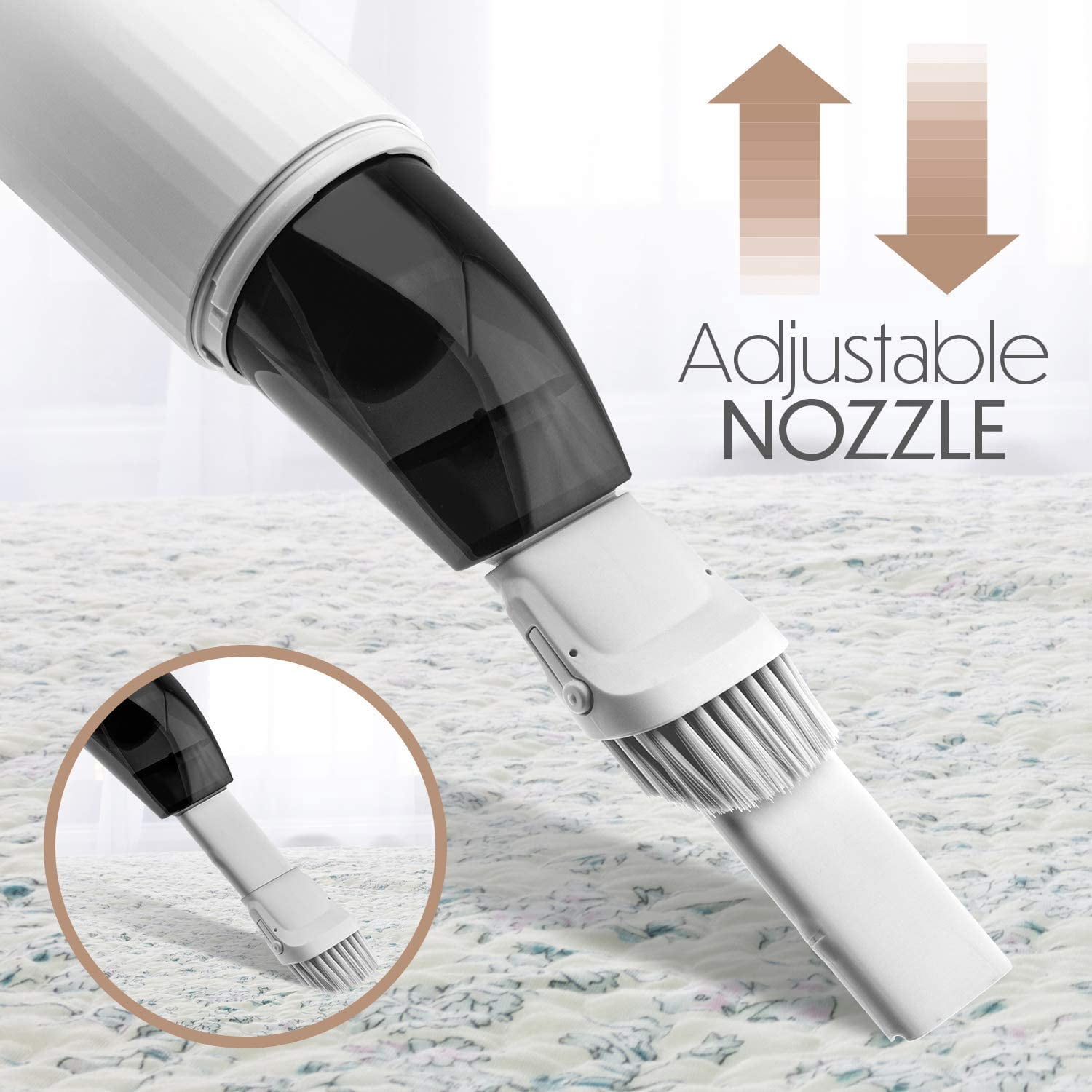 Portable Vaccum Cleaner - Hand Vacuum Cleaner Handheld Cordless Cleaner - Starument - WHITE