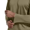 thumbnail image 6 of BRDFRL Beach Shirts for Men UPF 50 Long Sleeve Men Sun Protection Uv Shirts for Men Long Sleeve Shirts for Men Workout Water Hiking T-Shirts Rash Guard Army Green M, 6 of 6