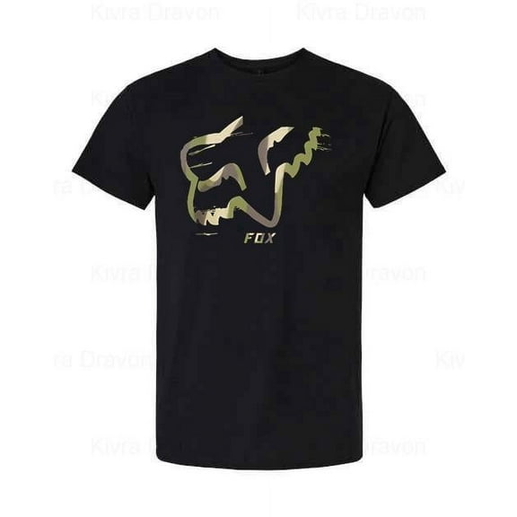 Fox Camo Motocross Race Inspired Motorsports Rider Fan T-Shirt unisex up to 5XL