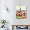 thumbnail image 3 of PIKWEEK Barcelona Spain Art Print Europe Wall Art Barcelona Spain Poster Print of My Watercolor Painting Paper Print &amp; Stretched Canvas Print 12x16 in, 3 of 4