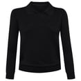 thumbnail image 5 of Long Sleeve Shirts for Women 2026 Spring V Neck Lapel Collar Dressy Casual Office Work Blouse Womens Tops, 5 of 5