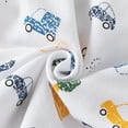 thumbnail image 5 of LYMAYTER Toddler Baby Boys Lapel Short Sleeves T-Shirt 2-10T Kids Summer Pullover Cartoon Cotton Shirt Tops with Buttons, 5 of 11
