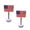 American Flag Night Light-2PC-A9, variant on LED American Flag Ambient Night Light – Decorative Patriotic Lighting for Indoor Spaces, Ideal for Adding Festive Atmosphere During Independence Day and Holiday Gatherings 1PC
