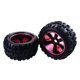 thumbnail image 1 of Neumáticos de goma para HSP 1/8 RC Truck - 2 Rojo Hugo Neumático de camión monstruo RC, 1 of 9