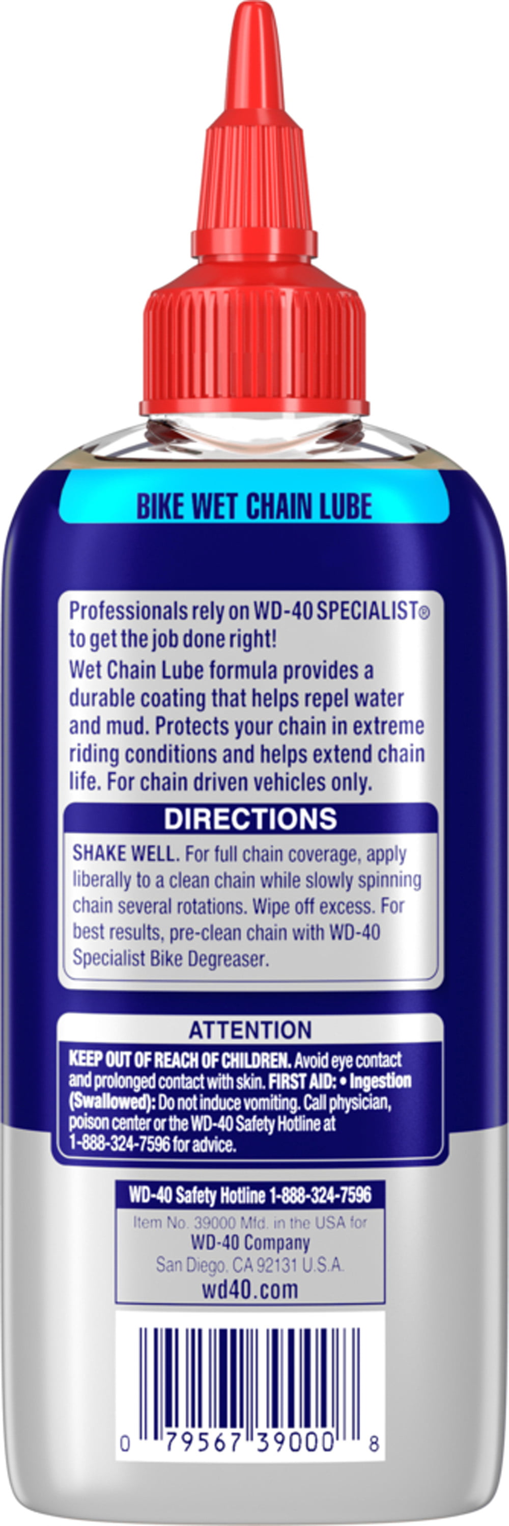 WD-40 Specialist Bike Wet Chain Lube, 4 oz 
