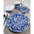 thumbnail image 3 of Cobalt Swirl Pattern - 4-piece Appetizer Plate Gift Set - Golden Rabbit Enamelware, 3 of 4