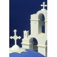 thumbnail image 2 of Anon, Josh 17x24 White Modern Wood Framed Museum Art Print Titled - Greece, Santorini Greek church and its bells, 2 of 4