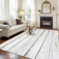 thumbnail image 2 of Large Area Rugs for Living Room Bedroom, White Wood Grain 8'x10' Rug Washable Carpet Runner Indoor Outdoor, Vintage Farmhouse Wooden Board Non Slip Floor Mats Rug for Kitchen, Patio, 2 of 8