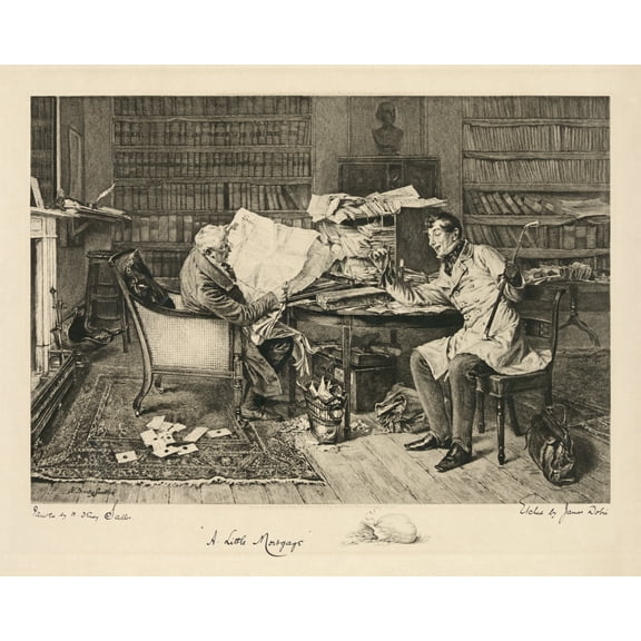 Print: A Little Mortgage, 1899