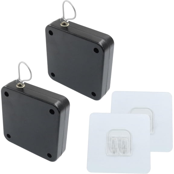 Automatic Sliding Door Closer Punch Free Door Closer with Steel Drawstring for Bedroom Bathroom Office