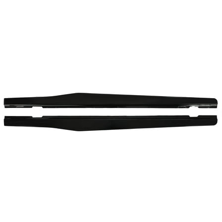 Side Skirts Extension For 2010-15 Chevy Camaro SS LS LT Gloss Black Rocker Panel