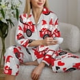 thumbnail image 6 of Sigee Gnomes On The Car for Women’s Pajama Sets Long-Sleeved Pjs Sets for Women 2 piece Sleepwear-Medium, 6 of 7