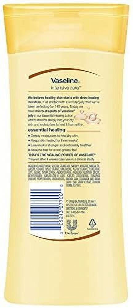Vaseline Intensive Care Essential Healing Body Lotion Moisturizer 10 oz,4-Pack