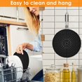 thumbnail image 4 of OUSITAID Écran d'Éclaboussure de Silicone Non Rouille pour la Cuisson - Poignée Pliable de Protection d'Éclaboussure de Graisse de 12 Pouces, 4 of 7