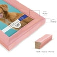 thumbnail image 4 of Woodgrain 3.5 in. x 5 in. Sunset Pink Picture Frame Set (Set of 4), 4 of 6