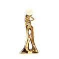 thumbnail image 2 of TISHITA Abstract Figurine with LED Floor Luminous Sculpture Character Modern Abstract Art Ornament for Desktop Study Decor Collection gold, 2 of 8