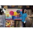 thumbnail image 4 of Startonight Canvas Wall Art Colored Lollipops Abstract Painting Framed 32" x 48", 4 of 6