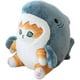 thumbnail image 1 of Peluche de tiburón gato de 8.6 pulgadas, suave y esponjoso, ideal como regalo de cumpleaños para niños y adultos (azul y dorado)., 1 of 5