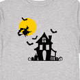 thumbnail image 4 of Inktastic Halloween Haunted House Witch and Bats Boys or Girls Long Sleeve Toddler T-Shirt, 4 of 5