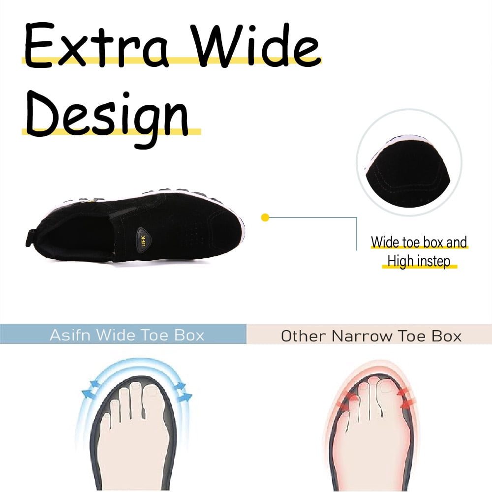 Mens Hiking Mountaineering Shoes Outdoor Breathable Trekking Sneakers Lightweight Comfortable Non-slip Casual Shoes Black 10.5 US
