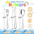thumbnail image 2 of Juego de cubiertos HaWare Kids de acero inoxidable de 12 piezas, 2 of 7
