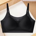 thumbnail image 4 of Zpanxa Wireless Bras for Women Seamless Push-up Breathable Adjustable Straps Everyday Bra Black 44BC, 4 of 4